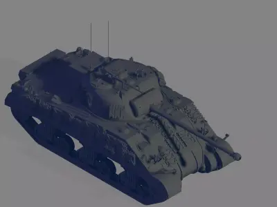 Sherman Firefly 3D model