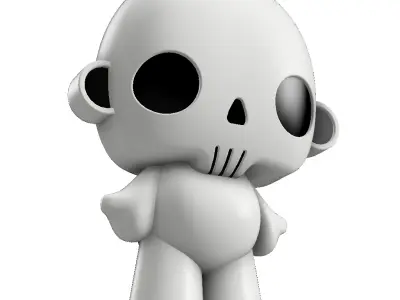 Death Hug 3D Printable Art Toy Figure for Personal Commercial 3D print model