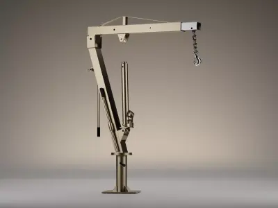 Hydraulic Crane - truck - 3D MODEL 3D model