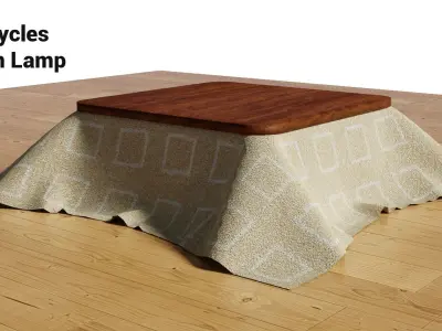 Simple Japanese Kotatsu Free 3D model