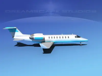 LearJet 45 V06 3D model