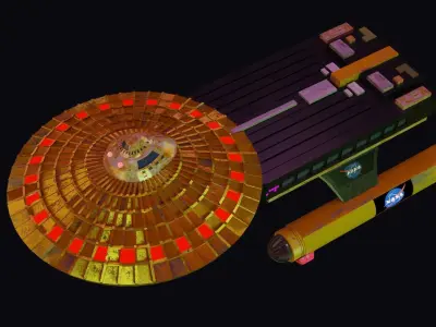 Space 1999 Hawk Spaceship 3D model