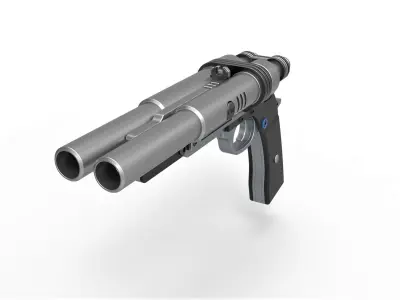 Blaster Pistol S-195 from the movie Solo A Star Wars Story 3D model