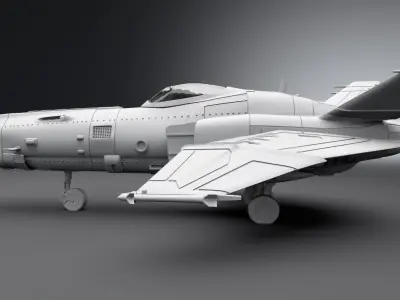 Caprica Viper Airforce Scale model 3D print model