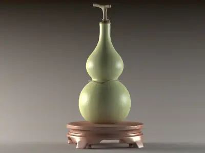 Heritage bottle drink interior liquid water water bottle 3D model