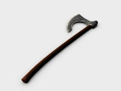 Old axe Low-poly 3D model
