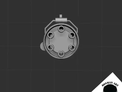 MINI GUN SCALE 1 12 FOR ACTION FIGURES 3D print model