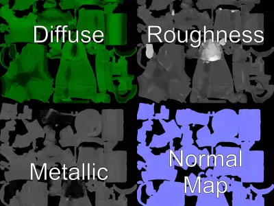 Classic Green Soldier model pack Low-poly 3D model