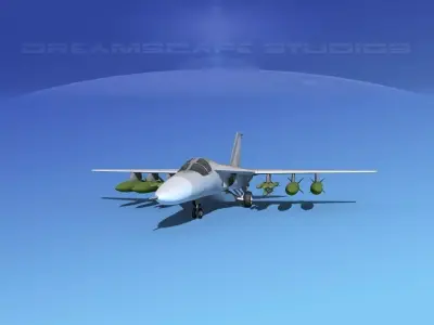 General Dynamics FB-111 Aardvark V05 3D model