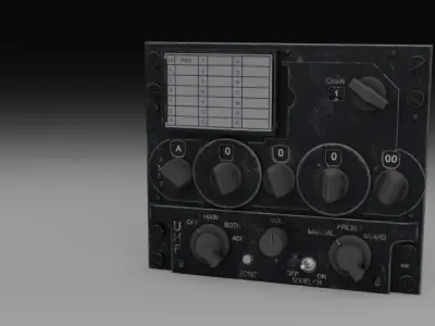 F16 UHF Radio 3D model
