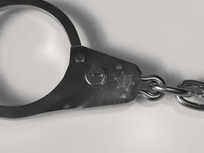 High-quality 3D police cuff model 3D model