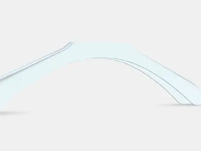 BUMERANG Shoulder shaper for hanger Low-poly 3D model