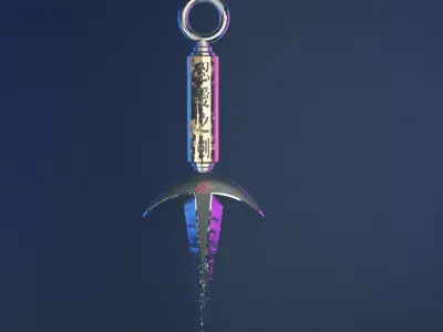 Stylized Minato Kunai  3D model