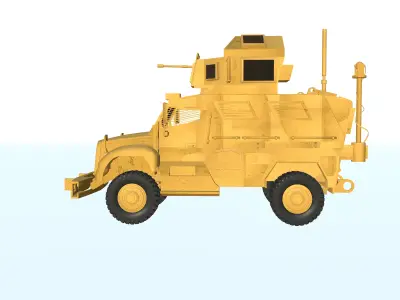 Navistar MaxxPro  Low-poly 3D model