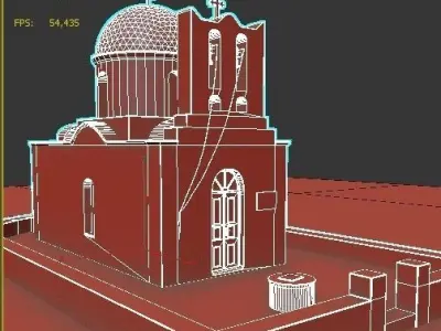 Greek church 3D model