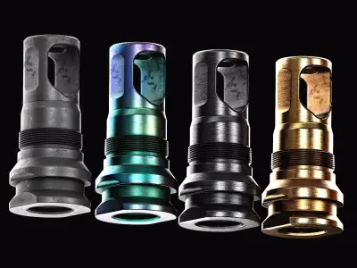 Rearden PRS Muzzle Device Low-poly 3D model