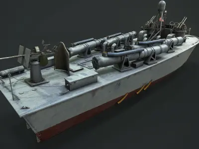 Higgins PT 71 Low-poly 3D model