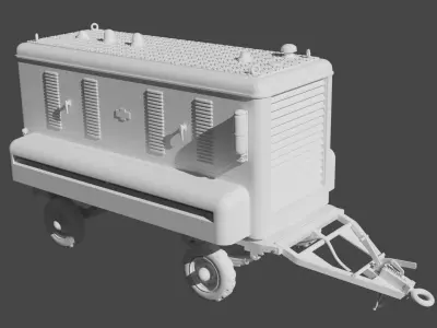 RAF Houchin 25kva Ground Power Unit 3D print model