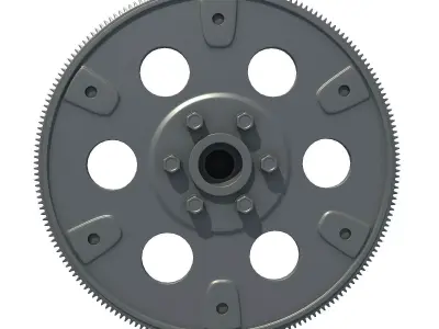 Engine Flywheel 2 3D model