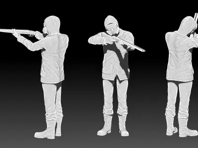 Stalker soldiers 3D print model