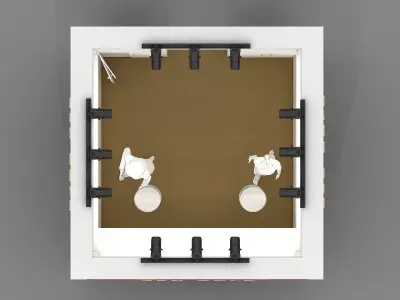 Exhibition Stand - ST0036 3D model