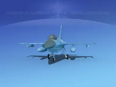 Gen Dyn F-16A Falcon V30 Greece 3D model