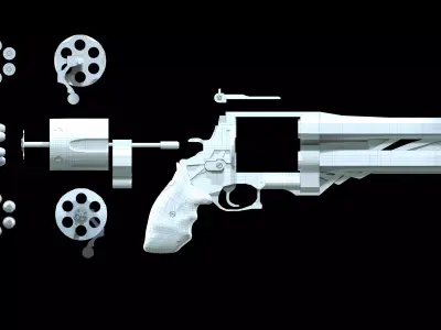 Blue Rose DMC 5 Fanart Low-poly 3D model