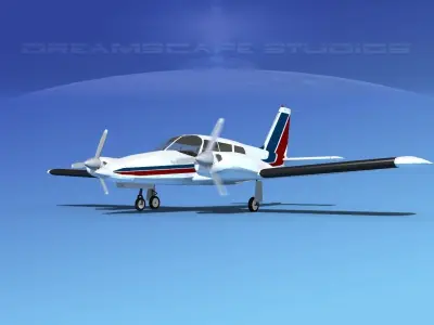 Piper PA-34 Seneca V10 3D model