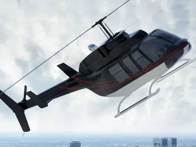 Helicopter Bell 206L-4 Long Ranger IV 3D model