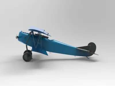 Fokker DVII 3D model