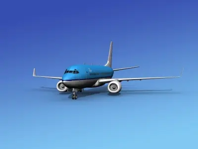 Boeing 737-700ER KLM 3D model