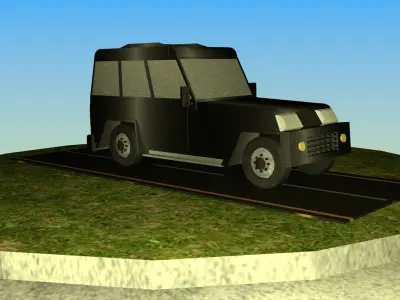 Indian Jeep Type 3 Free low-poly 3D model