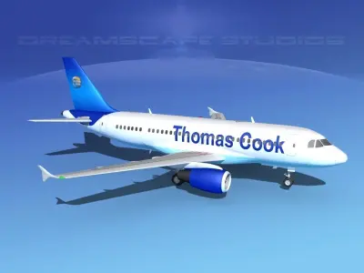 Airbus A319 Thomas Cook 3D model