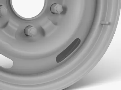 60s Rally Wheel 3D model
