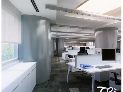 FULL OFFICE INTERIOR II 3D model