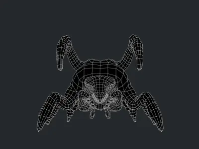 BugMonster spider Low-poly 3D model