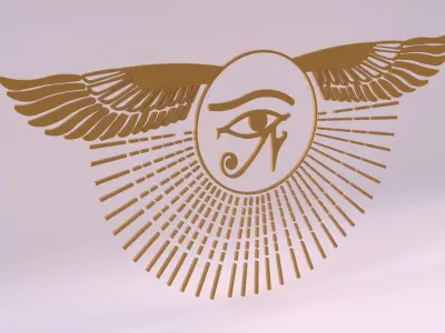 Egyptian Symbols - 043 Low-poly 3D model