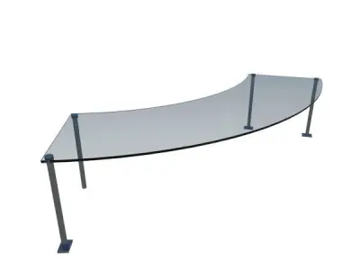 8 Sneeze Guards for a Restaurant 3D model