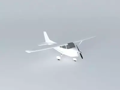 Template Cessna 152 Free 3D model