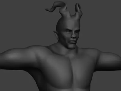 monster demon Low-poly 3D model