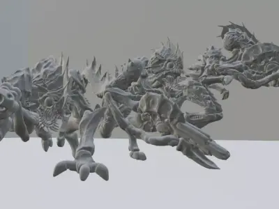 The Armed Gaunt Xenos 3D print model