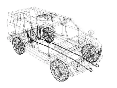 Armoured Car - AMZ Wildboar 3D model