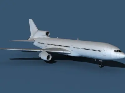 Lockheed L-1011-50 Unmarked 1 3D model