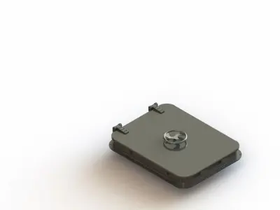 Marine Hatch AISI 316L 1200x1200mm 3D model
