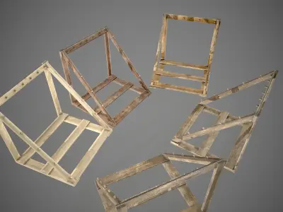 Medieval Weapon Market 01 Low-poly 3D model