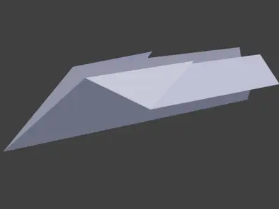 3D Models paper airplane Low-poly 3D model