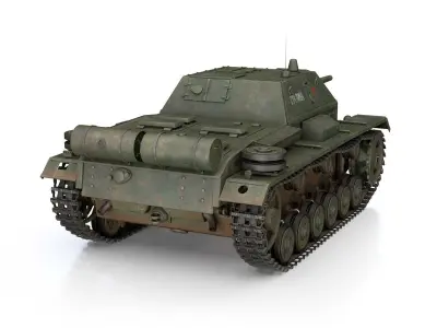 SU-76i Soviet Assault gun 3D model