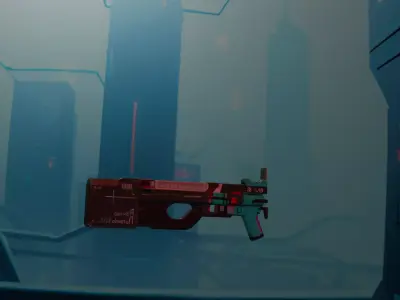 Retro Sci-Fi Pistol 3D model