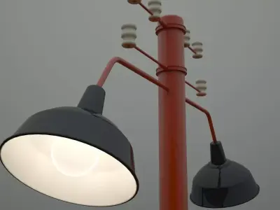 Industrial Era - Street Lights 3D model