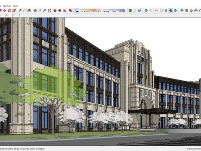 Sketchup Office building H7 3D model
